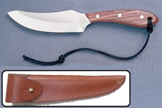 Picture of Grohmann R100SA - #100 | Rosewood Handle | Stainless Steel | Overlap Leather