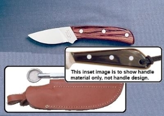 Picture of Grohmann W104SFS - #104 | Water Buffalo Horn | Stainless Steel | Leather Sheath with Pouch with Sharpening Steel