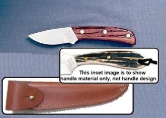 Picture of Grohmann H104SFA - #104 | Stag Horn | Stainless Steel | Overlap Leather Sheath