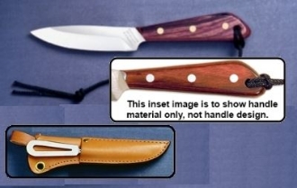 Picture of Grohmann X3SM - #3 | Resinwood | Stainless Steel | Leather Sheath with Marlin Spike and Shackler Tool