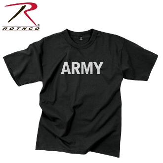 Picture of Army Reflective Grey Physical Training Poly/Cotton T-Shirt by Rothco®