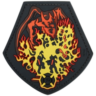 Picture of Fire Dragon PVC Patch 3.05" x 3.12" by Maxpedition®