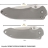 Picture of EXCELSA Small Framelock Folding Knife (D2 blade, Titanium handle)