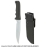 Picture of Large Long Clip Point Fixed Blade Knife (Plain Edge)
