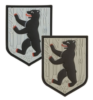 Picture of Berlin Bear Patch 1.63" x 2.125" 3D PVC Morale Patch by Maxpedition®