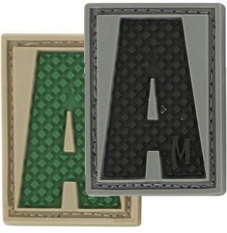 Picture of LETTER "A" PVC Patch 0.84" x 1.18" by Maxpedition®