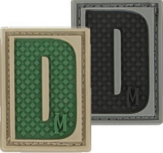 Picture of LETTER "D" PVC Patch 0.84" x 1.18" by Maxpedition®