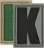 Picture of LETTER "K" PVC Patch 0.84" x 1.18" by Maxpedition®