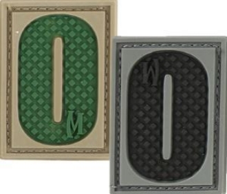 Picture of LETTER "O" PVC Patch 0.7" x 1.18" by Maxpedition®