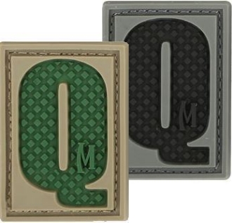 Picture of LETTER "Q" PVC Patch 0.84" x 1.18" by Maxpedition®