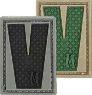 Picture of LETTER "V" PVC Patch 0.84" x 1.18" by Maxpedition®