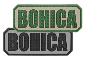 Picture of BOHICA Patch 2.5" x 1" 3D PVC Morale Patch by Maxpedition®