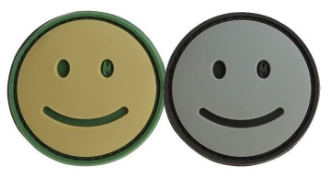 Picture of Happy Face PVC Patch 1.5" x 1.5" by Maxpedition®