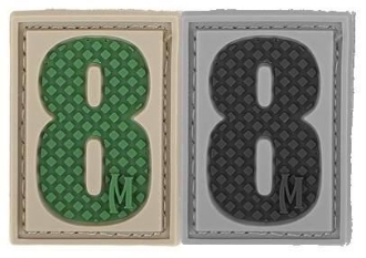 Picture of Number 8 PVC Patch 0.84" x 1.18" by Maxpedition®