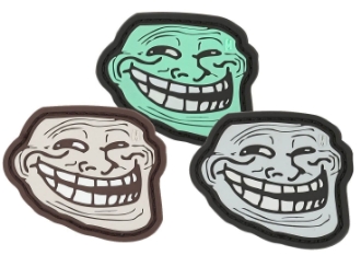 Picture of Troll Face PVC Patch 2.25" x 1.9" by Maxpedition®