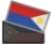 Picture of Philippines Flag PVC Patch 3" x 1.6" by Maxpedition®