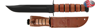 Picture of Genuine USMC Combat Knife by KA-BAR® With Leather Sheath