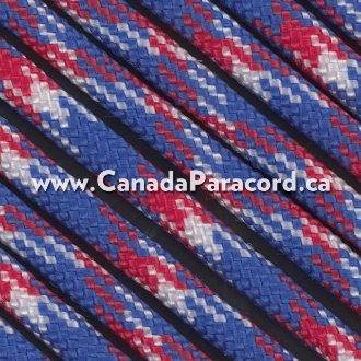 Red, White & Blue Camo - 1,000 Foot - 550 LB Paracord 