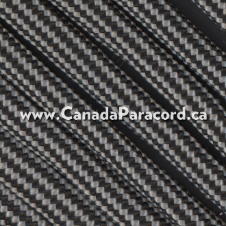 Silver and Black Stripes - 1,000 Ft - 550 LB Paracord
