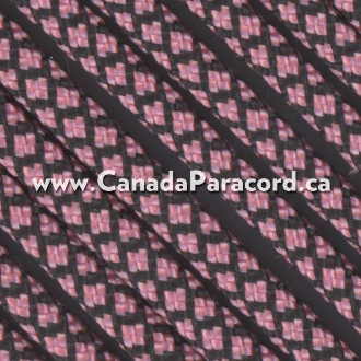 Rose Pink Diamonds - 50 Ft - 550 LB Nylon Paracord