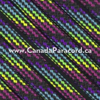 Neon Stripes - 25 Feet - 550 LB Paracord