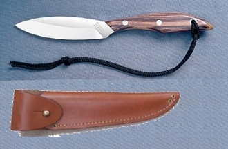Picture of Grohmann R1CA - #1 | Rosewood | Carbon Steel | Overlap Leather Sheath
