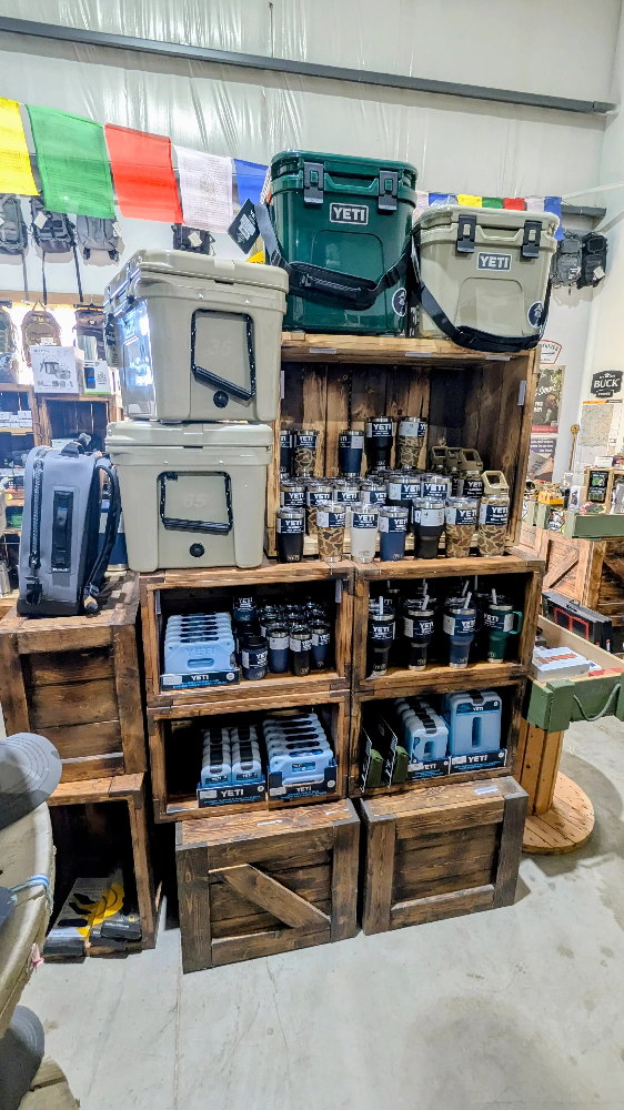Yeti selection at the Regina storefront